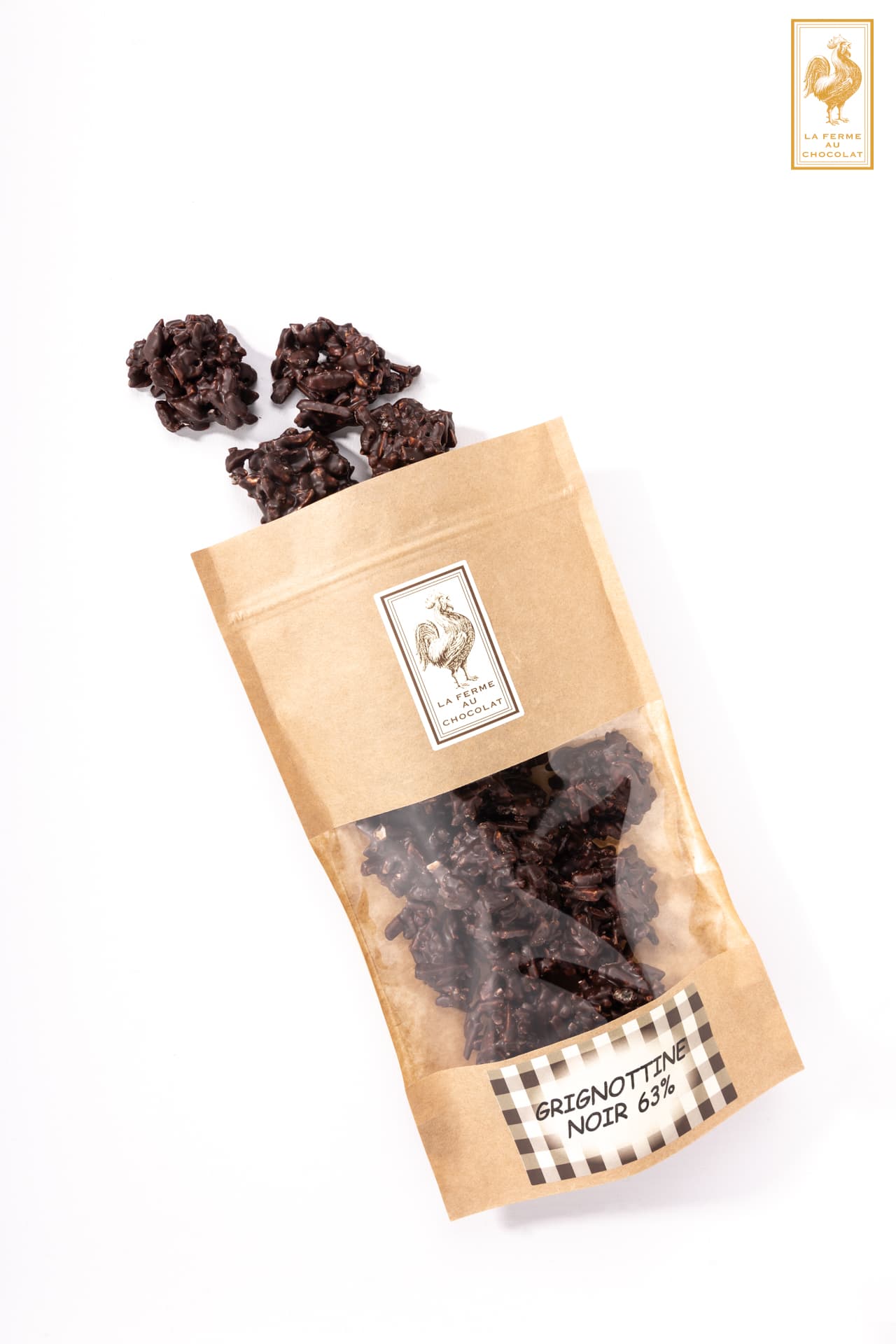 Grignottines en chocolat noir